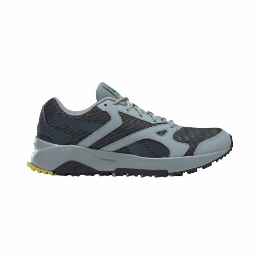 NEW REEBOK men's lavante terrain sneakers in meteor grey/noble grey met/black